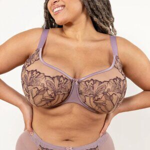 Understance Anya FlexWire Unpadded Full Coverage Bra Elderberry Purple 34G